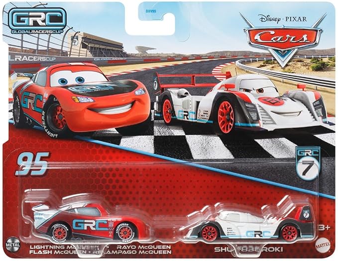 Disney Pixar Cars GRC 2 Pack Lightning McQueen & Shu Todoroki 2024 Release