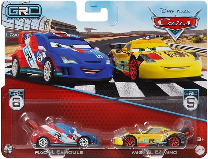 Disney Pixar Pack 2 Metal Cars 1:55 - Raoul Caroule & Miguel Camino